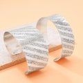 Vintage Silver Color Alloy Bracelet Bangle Cuff for Women Men Gift Party