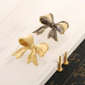 Bow Brass Door Handle Bedroom Wardrobe Study Drawer Brass Handle