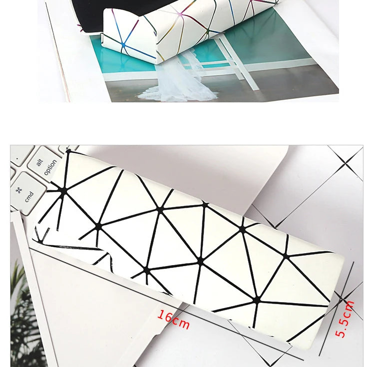 Colorful Custom Glasses Eyeglass Handmade Leather Sunglasses Case Plaid Sunglasses Promotional Eyeglass Cases