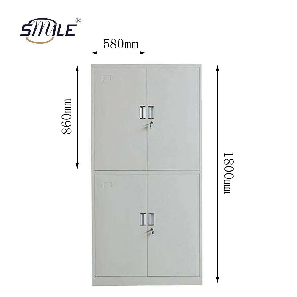 SMILE TECH Customizable Sheet Metal Fabrication Office Furniture Metal Vertical File Cabinet Steel Storage Filing Cabinet