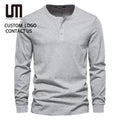 Clearance Sales Men Casual Cotton Long Sleeve T-Shirt - Solid Color Basic Top (Plus Size Breathable Daily Wear Bulk Order)