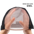 Double Monofilament Closure U Part Frontal Mono Lace Net Ventilated Wig Making Caps with Adjustable Strap