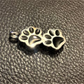Stainless Steel Pet Paw Cremation Urn Necklace Dog Paw Jewelry Memorial Souvenir Pendant Supplier for Pet Funneral Gift Ash Urn