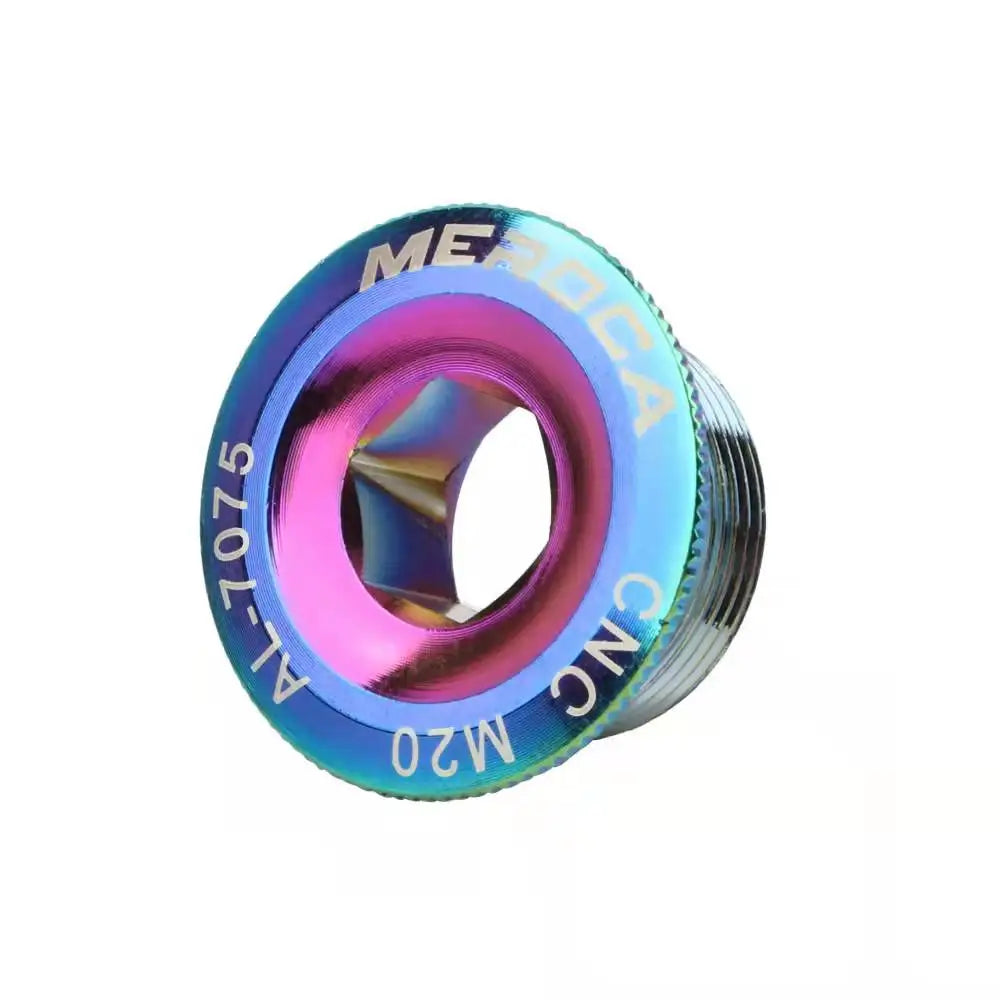 MEROCA Bicycle Crank Cover Aluminum Alloy Crank Cover M18/M19/M20 Bolt for IXF/SLX/XT/XTR/M4000/M590/M596 MTB Crank Cover Screws