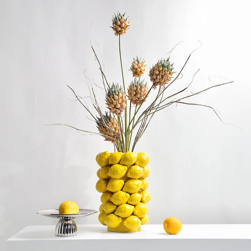 Modern Unique Art Deco Ceramic Vase for Wedding Centerpieces or Gifts As Tabletop Decorative Accessory
