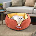 2024 Luxury Eco-Friendly Small Size Pet Beds Accessories Multi-Color Animal Machine Washable Removable Warm Features Dogs Cats