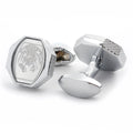 Luxury Copper Inlaid Pattern Cufflinks Silver Plated French Style Suits Cufflinks