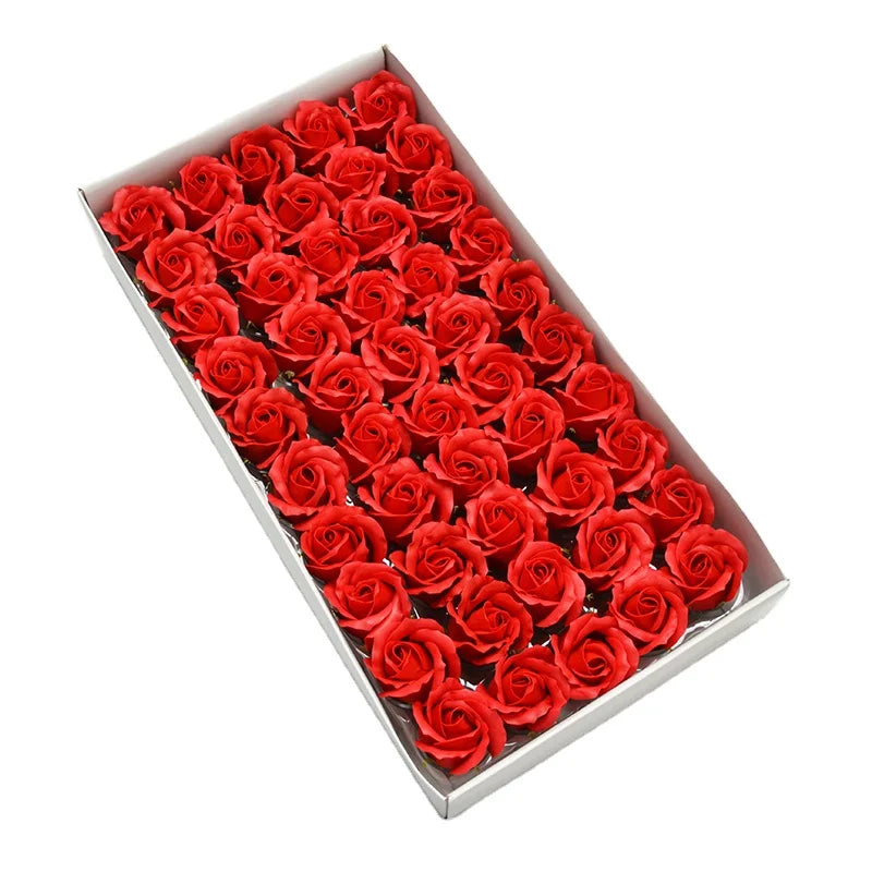 2 Layer Soap Flower Rose Head Gift Bouquet Valentine'S Day Handmade Flowers