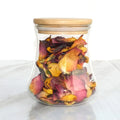 Small Cute Handmade Glass Jar and Bottles Food Grade Microwavable Leak-Proof Eco-Friendly Back to School with Bamboo Lid