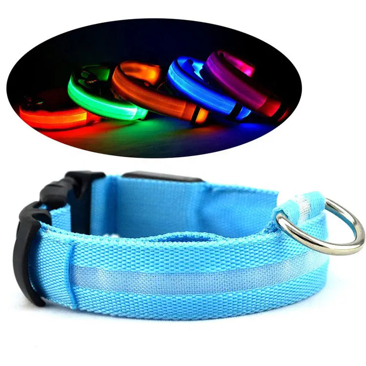 Rechargeable LED Leopard-printing Pet Dog Collar