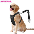 Luxury Nylon Dog Harness Multifunction Adjustable Double Breathable Mesh Fabric Car Vehicle Safety Seat Belt with Free Sample