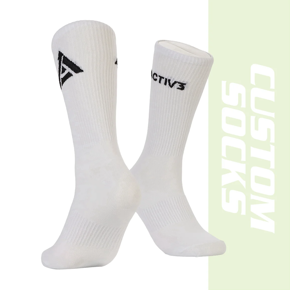 Custom Breathable Cotton Sock Custom Design Crew Sport Sox Made Your Own Logo Socks
