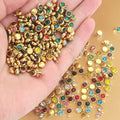 Stainless Steel Titanium Steel Color 18K Gold Plated Pendants Rhinestone Birthstone Charms for Jewelry Making