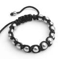 Wholesale Creative Handmade Jewelry Silver Color Stainless Steel Beads Bracelet for Men Women