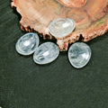 DIY Customized Chakra Reiki Crystal Engraved Clear Quartz Worry Stone
