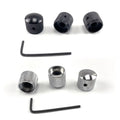 Chrome Dome Knob Volume Tone Control Guitar Knobs with Inner Hexagon Spanner for Electric Guitar Bass Screw