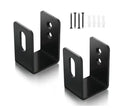 Customized Cutting Stamping Steel Pipe Clamp Bottom Metal Shelf Corner Metal U Shape Bracket Door Bracket