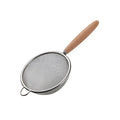 Stainless Steel mesh Strainer With beech Handle