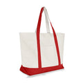 Low MOQ Custom Heavy Duty Cotton Canvas Tote Bag Reusable Shopping Beach Bag with External Outer Pocket