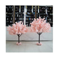 Artificial Flower Curve Cherry Tree Faux Salmon White pink Table Centerpiece Decor Cherry Blossom Tree for Wedding Table Decor