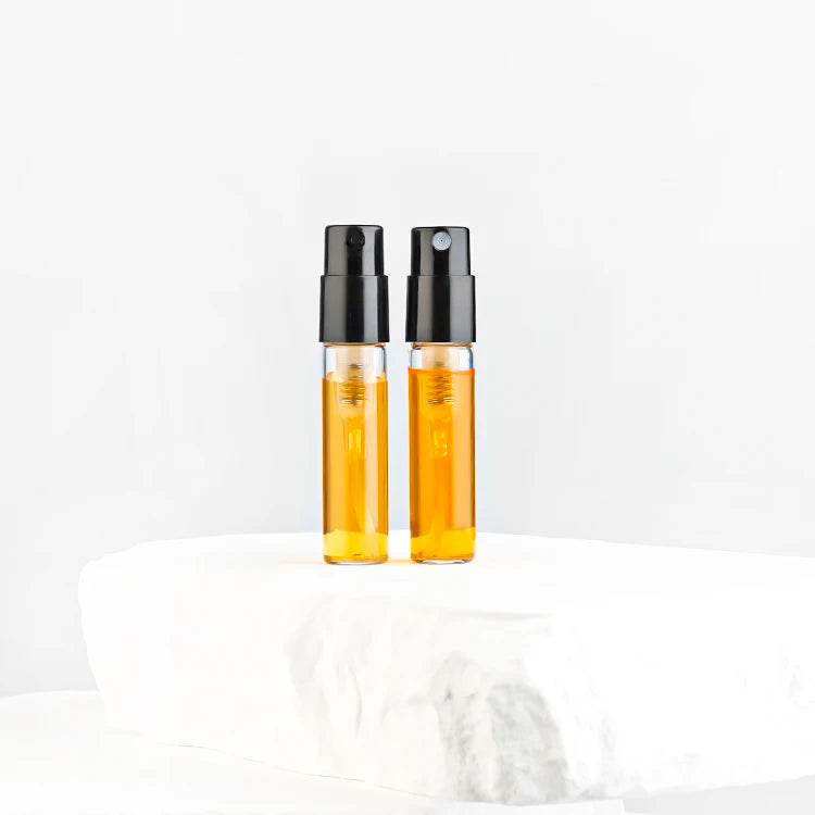 2ml Perfume Tester Sample Glass Vial with Screw Cap and Screen Printing Non Spill High Quality