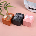 Luxury Empty Paper Box Simple Brown and Pink Cardboard Watch Jewelry Box for Birthday Gift Packaging