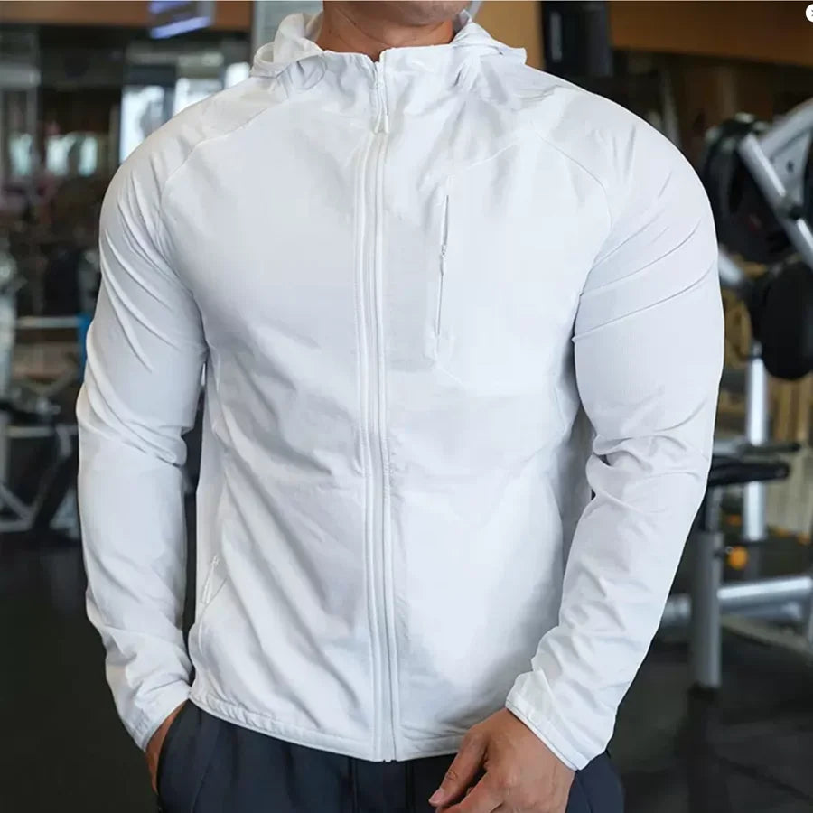 Sportswear Men Quick Dry Running Jackets Fitness Gym Climbing Hiking Outdoor Sports Windproof Clothing Waterproof Hooded Jacket MegaBDM