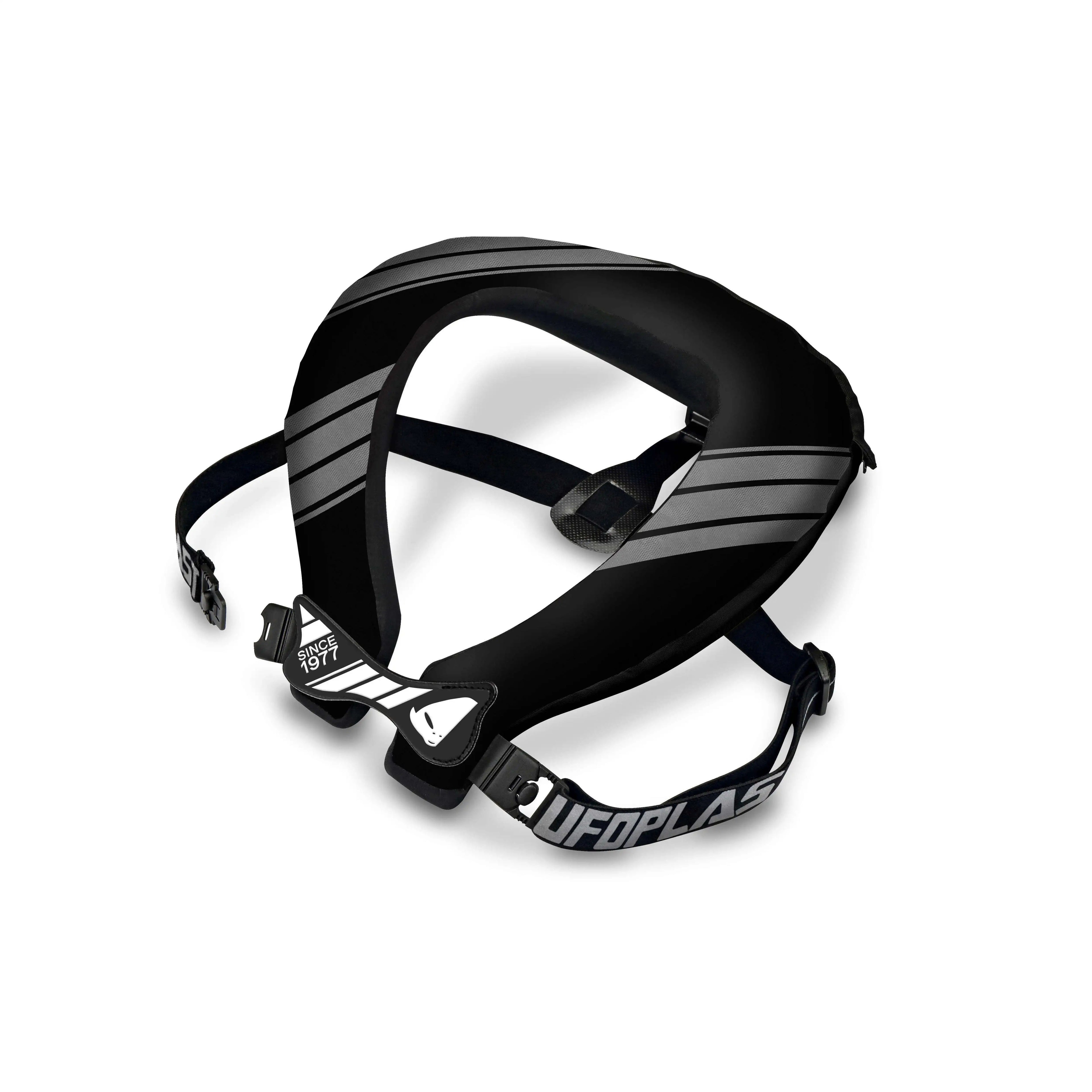 UFO PLAST ONE SIZE BLACK NECK SUPPORT with BULLDOG DESIGN