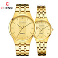 CHENXI 055B Hot Top Luxury New Lovers Watches Stainless Steel Waterproof Quartz Watch Women Dress Wristwatch Gift Clock
