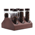 20g Single Dose Coffee Bean Storage Container Set 6pcs Glass Tube for Coffee Bean Storage Metal Display Stand Funnel