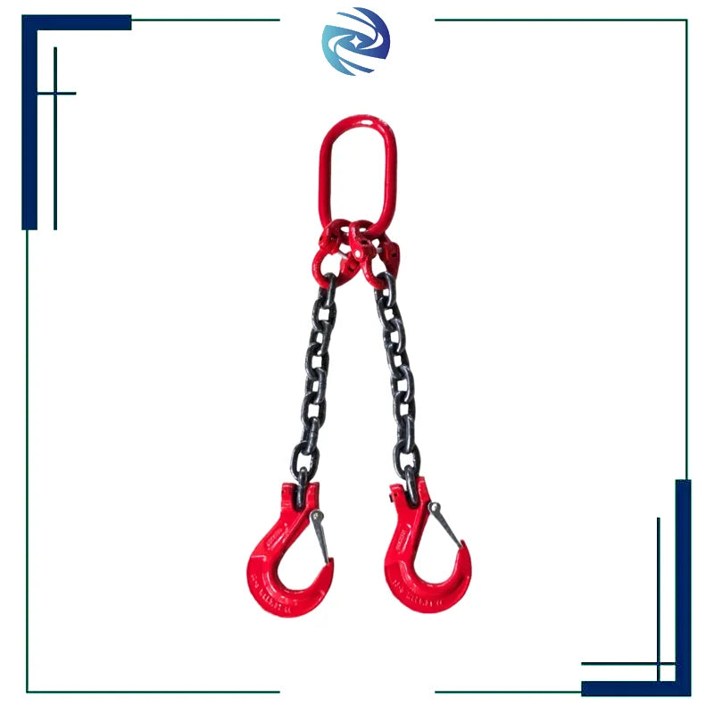 Customized 5Ton 2 Leg Customized 6m Length Slings Lifting G80 Alloy Steel Chain Sling