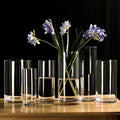 High Quality Large Cylinder Floor Glass Vase Centerpieces Vases for Wedding Table Vases Decor Home