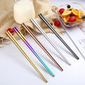High Polished Wholesale Colorful Stainless Steel 304 Chopsticks Sushi Sticks Custom Chopsticks