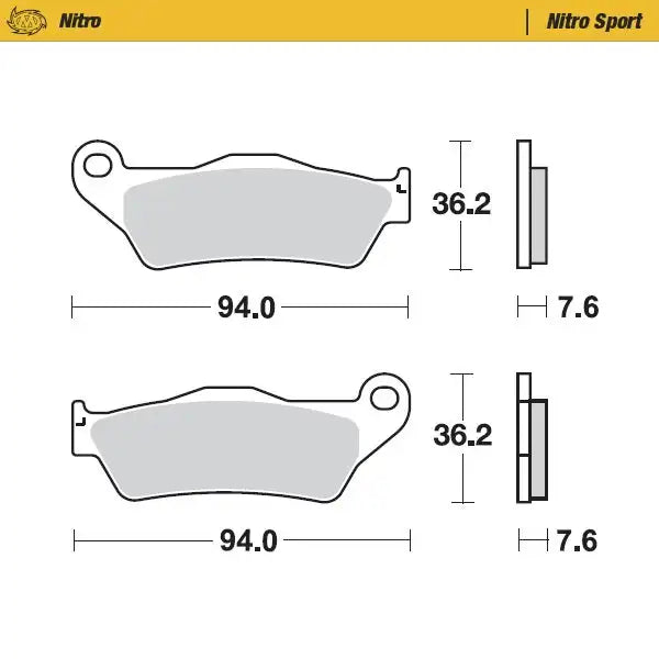 Master Gas MC-F 450 21-25 Front Nitro Pads High-Performance Springs for Gasoline Engines