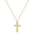 Wholesale Fashion Popular Necklace Simple Design Plain Silver Cross Necklace