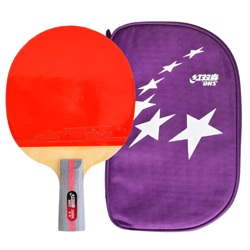Cheap Wholesale DHS Famous Brand 2002/2006 Horizontal Penhold Racket Pure Wooden Table Tennis Racket