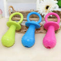 Safe Dog Chewing Toys Rubber Pacifier Bite-Resistant Teeth Cleaning Puppy Toys Interactive With Bell Dog Supplies