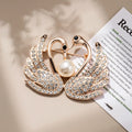 Brooch Female Silk Scarf Buckle Alloy Corsage Able Temperament Versatile Pearl Rhinestone Brooch for Backpacks Bags Jackets