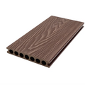Teak Wood Plastic Decking Outdoor Patio 3D Embossed WPC Balcony Garden Deck 18mm Click Exterior Bathroom Kitchen Use