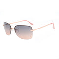 VIFF 2025 New Product HM20207 Fashion Rimless Rectangle Gradient Lens Women With Heart Symbol