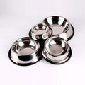 Silicone Bottom Anti slip Pet Bowl Set Sustainable Metal Food Bowl for Animals