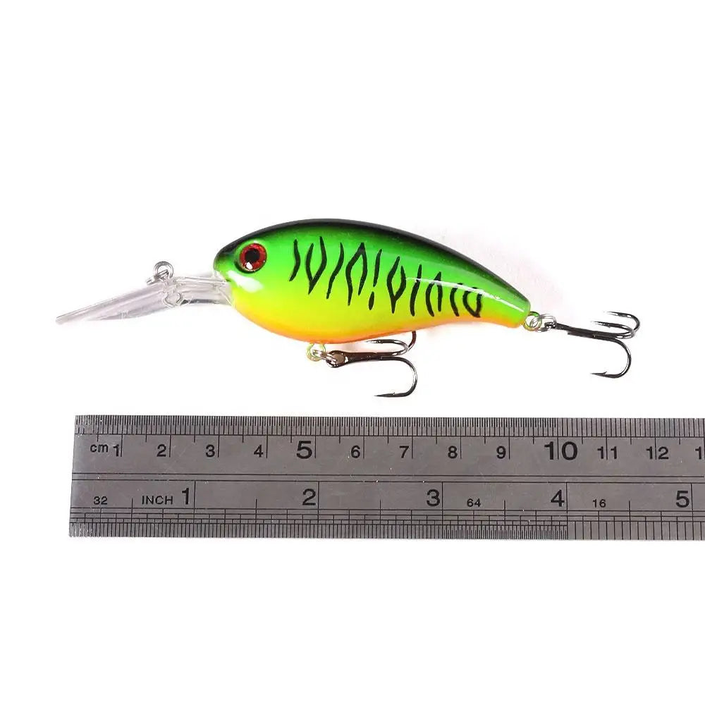WisdomCapture Deep Diving Wobbler Crankbait Fishing Lure Artificial Hard ABS Minnow Long Tongue Freshwater Fish Zander Sea Bass