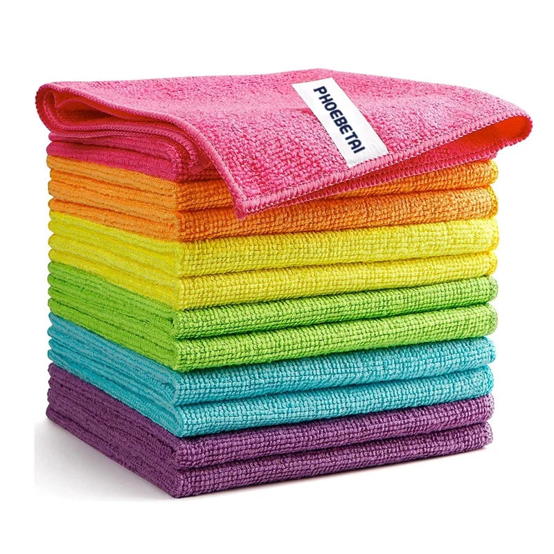 Environmental Eco Friendly Small Washable Household Kitchen Cleaning Recyclable Microfiber Cloth Printable