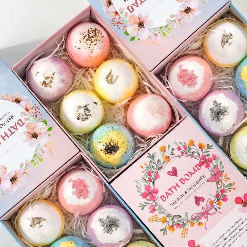 Melao Instock Wholesale Gift Set 110g 6 Shower Bombs Fizzy Kids Surprise Bath Bomb with Toy Inside MegaBDM