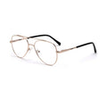 Classic Aviation Small Size G6071 Blue Gold Fullrim Spectacle Frame Kids Optical Frame Flexible Spring Ladies Reading Glasses