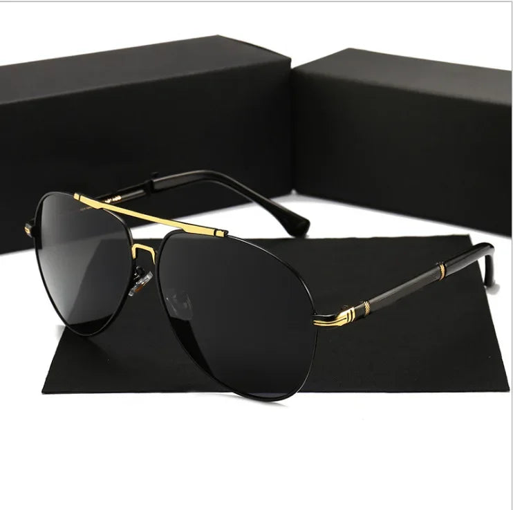 2024 Classic High End Sunglasses Polarized Men Driving Sun Glasses for Brand Design Mirror Eyewear Male