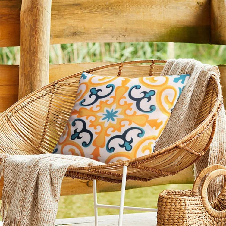 Bohemia Decorative Outdoor Waterproof Cushion Cover Geometric Pattern Ultraviolet-proof Throw Pillow