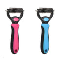 OEM ODM Portable Stainless Steel Double Sided Deshedding Dematting Undercoat Rake Comb Hair Removal Tool for Small/Medium/Large