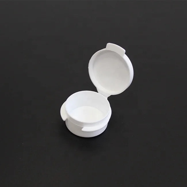 5 ml White Cosmetic Flip Top Plastic Bottle with Cap for Face Cream Eye Cream Lotion Blush Loose Powder False Eyelashes Jars