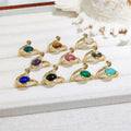 Trendy New Design Gold Plated Tiny Stone Ring Natural Crystal Rhodonite Black Obsidian Rings Resizable for Women Daily Wearing
